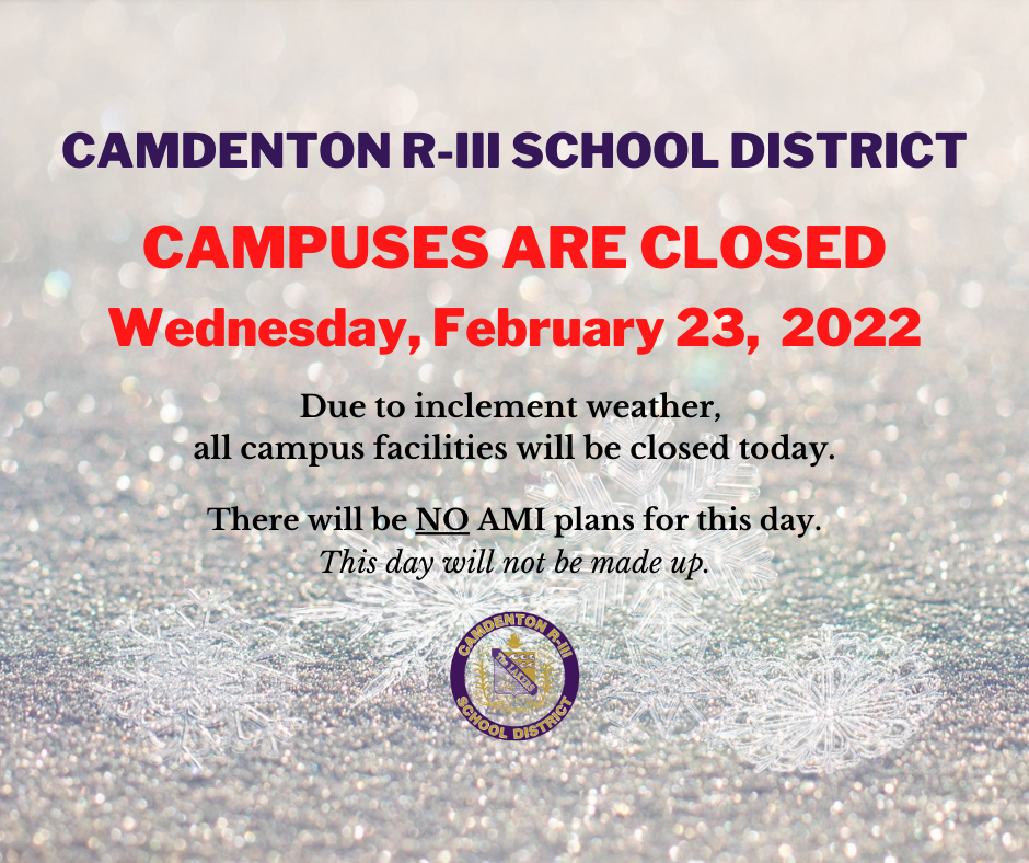 No School - Wednesday Feb. 23